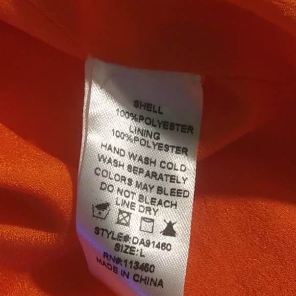 NWT Lulumari L orange strapless mini dress - Picture 8 of 8